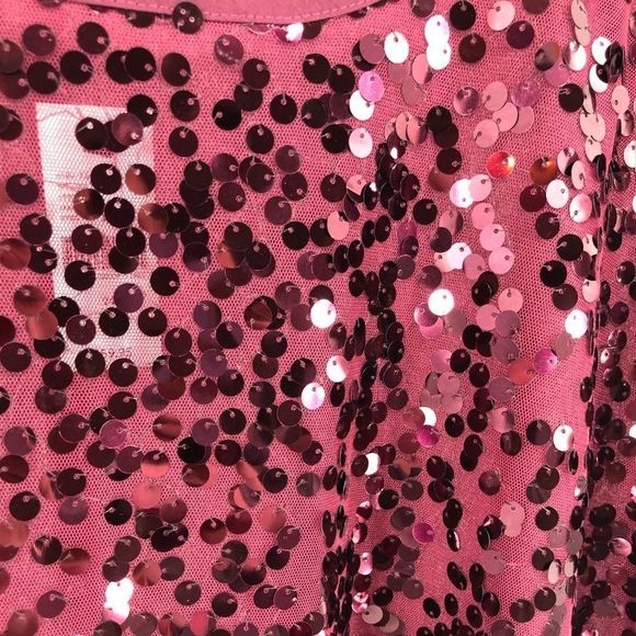 Lane Bryant Sequin Top Cap Sleeves Burgundy Blouse NWT - Picture 3 of 11